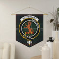 Clan Sutherland sans peur decorative wall banner pennant — 18x21 inch polyester twill with wooden dowel