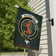 Clan Sutherland Tartan Garden Flag – Scottish Crest
