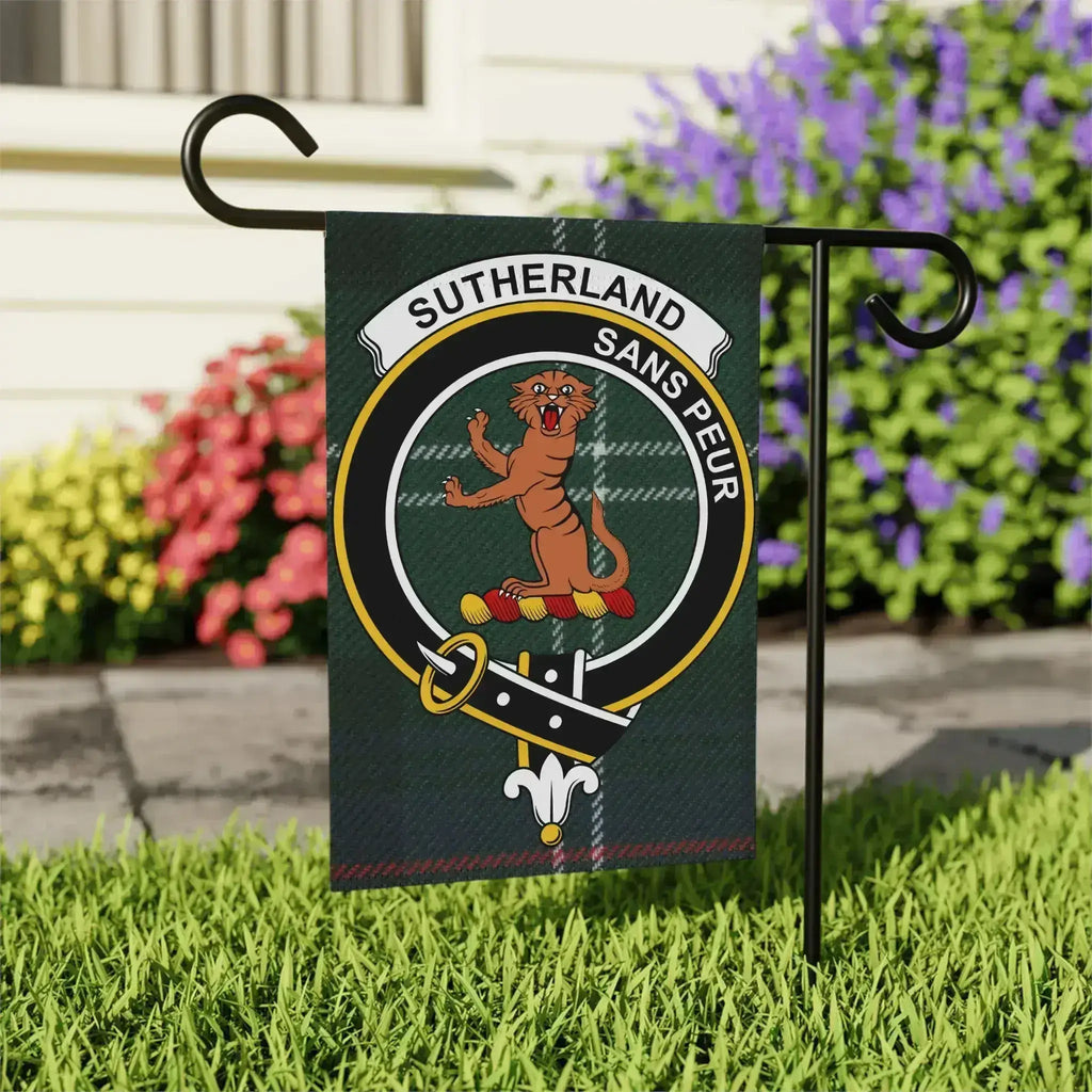 Sutherland sans peur decorative garden flag — 24.5x32 inch outdoor display