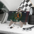 Clan Sutherland sans peur wild cat crest tartan novelty license plate — 100% aluminium, 12x6 inch