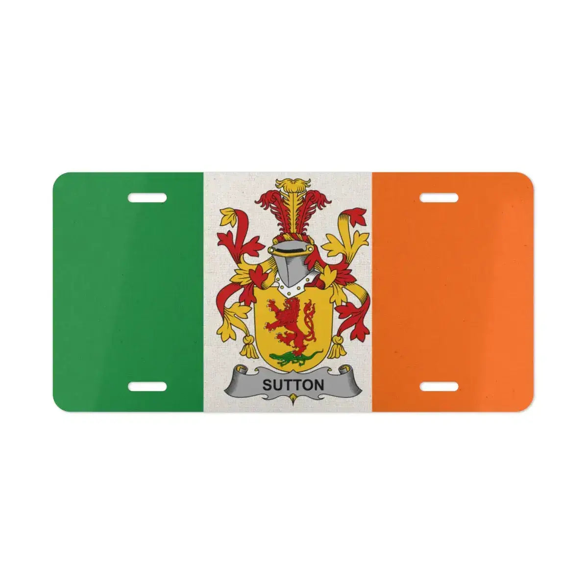 Irish Pride Sutton Family Crest License Plate product
