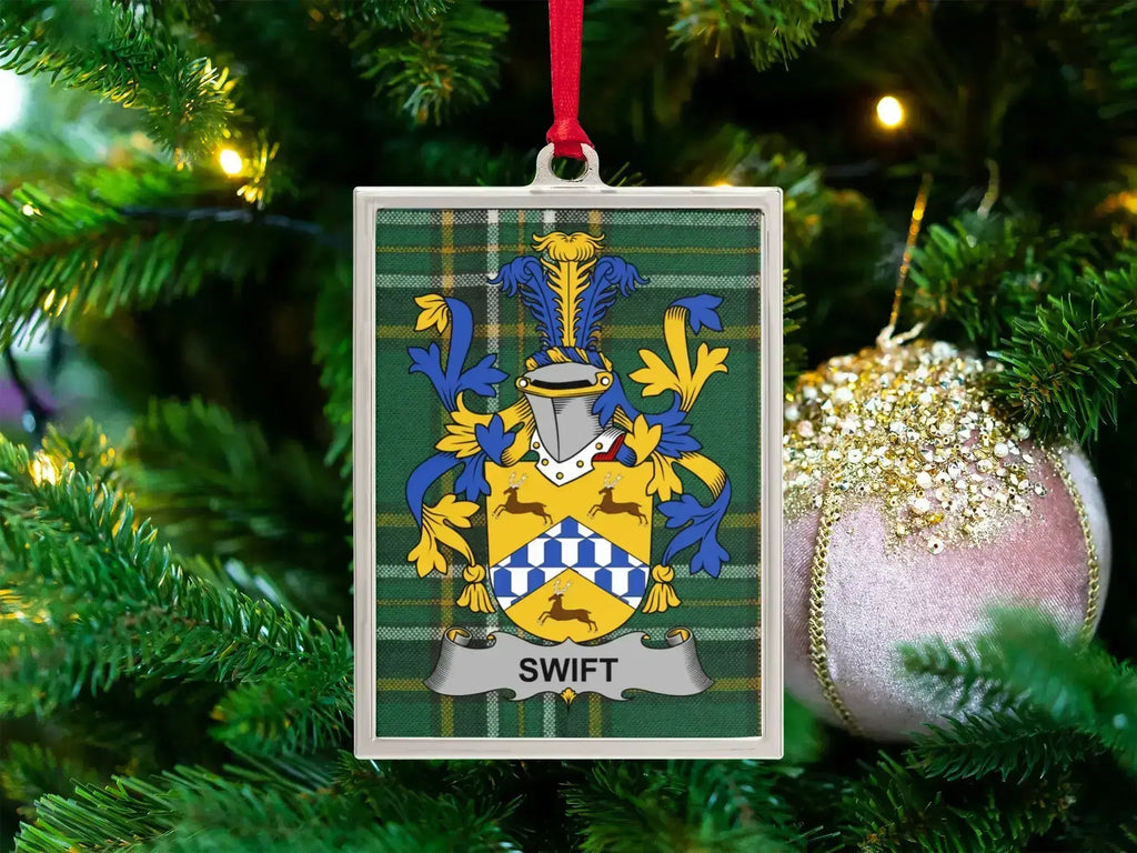 Personalized Family Crest Holiday Ornament product type