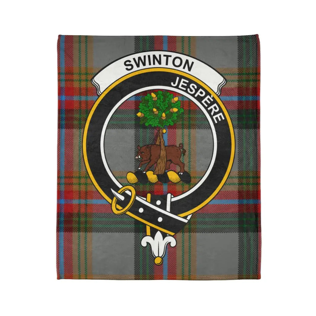 Swinton Jespere Tartan Blanket Family Crest Design