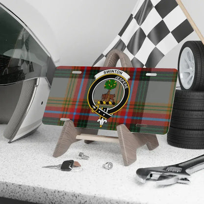 Swinton Clan Tartan Personalized License Plate product type