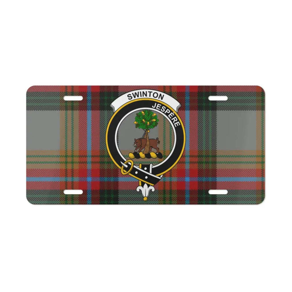 Custom Swinton Jespere Scottish Pattern License Plate product