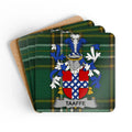 Tartan Pattern Taaffe Clan Crest Coaster Set product type