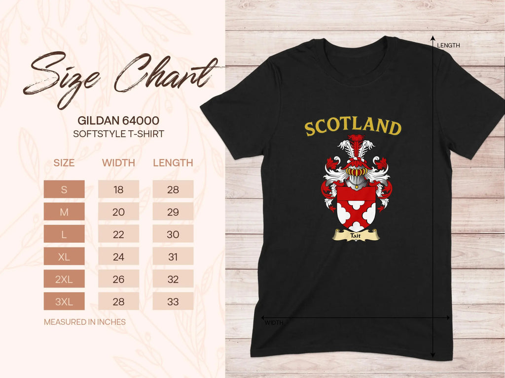 Scotland Graphic Design Black T-Shirt product type