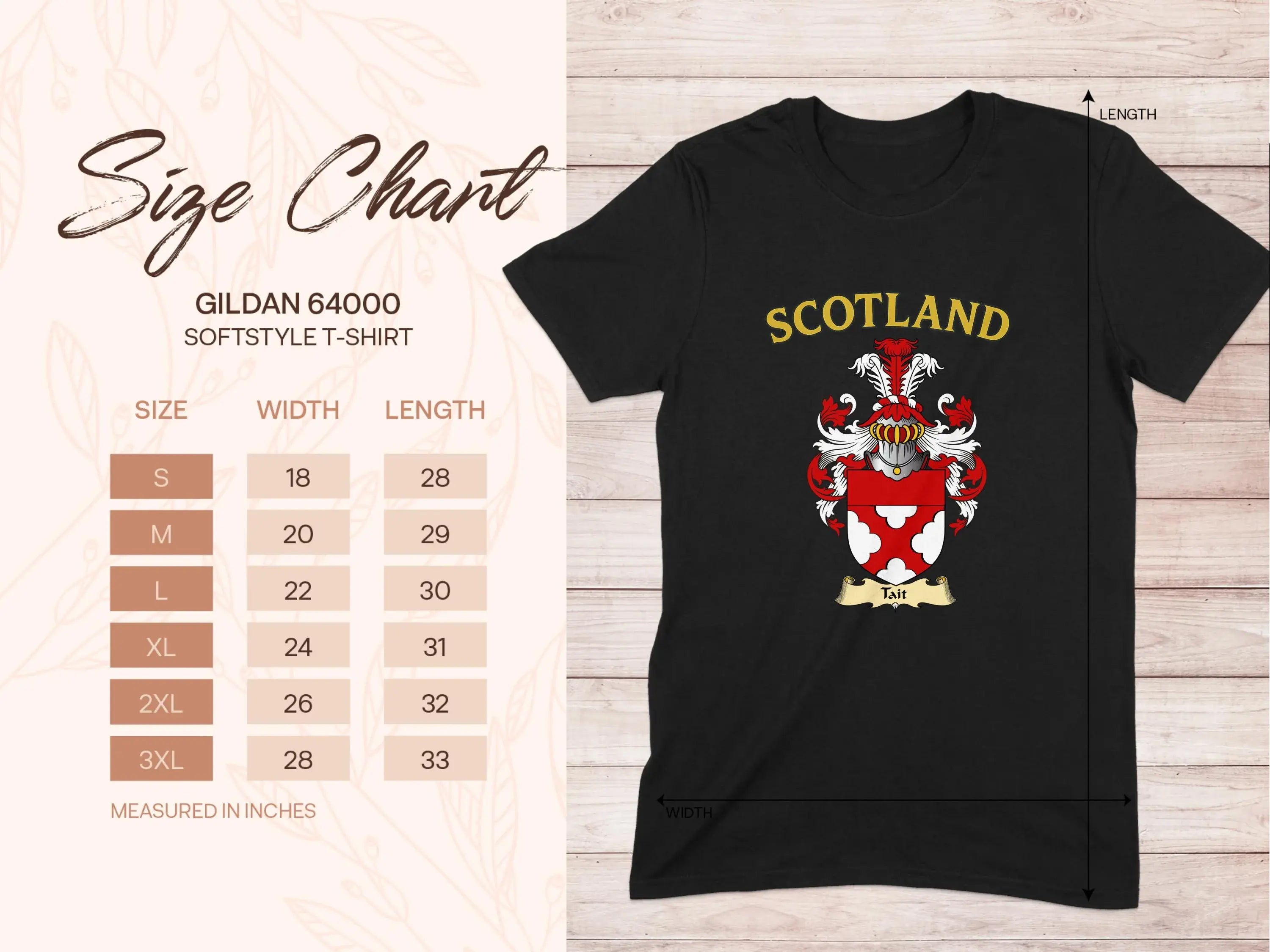 Scotland Graphic Design Black T-Shirt product type