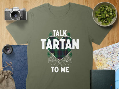 Talk Tartan To Me Heart Design T-shirt product