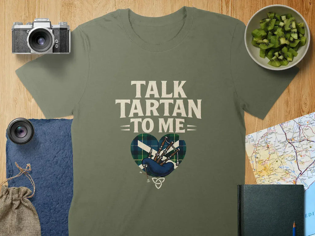 Talk Tartan to Me Unique Graphic T-Shirt