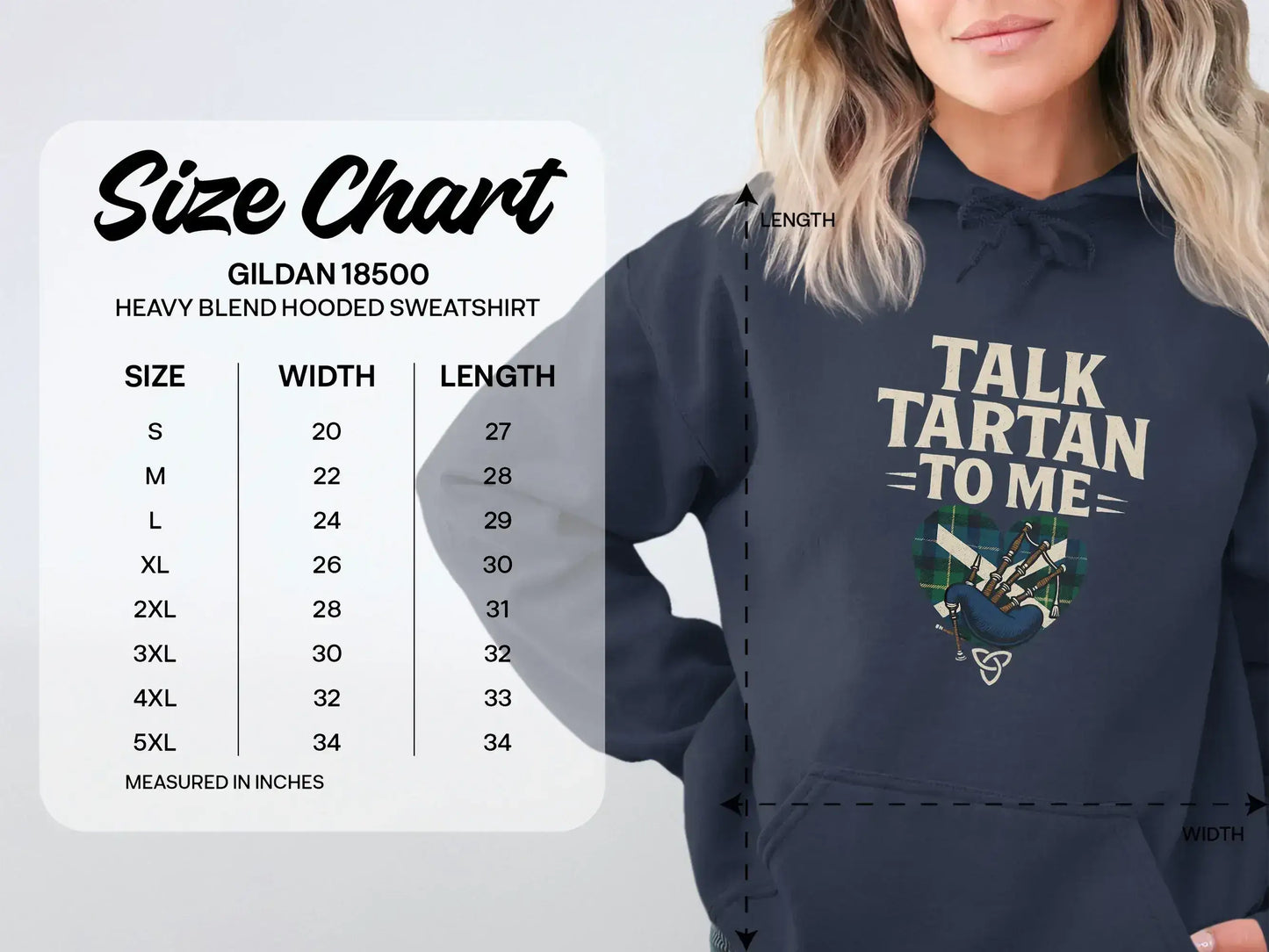 Talk Tartan To Me Heavy Blend Hooded Sweatshirt product