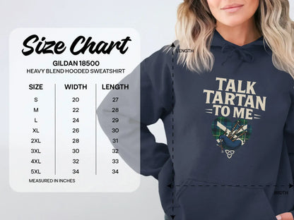 Talk Tartan To Me Heavy Blend Hooded Sweatshirt product
