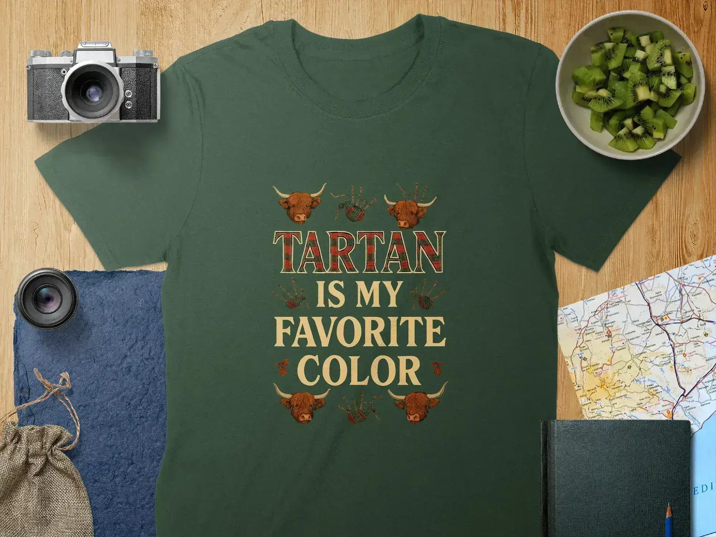 Tartan Is My Favorite Color Stylish Graphic T-Shirt