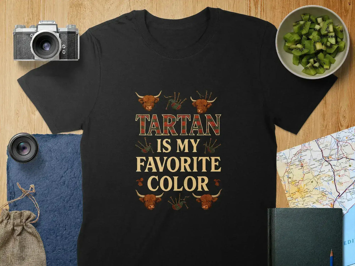 Tartan Is My Favorite Color Statement T-shirt product type
