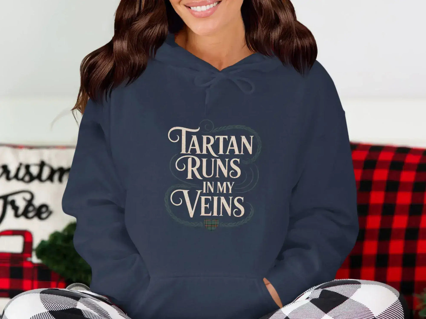 Tartan Runs In My Veins Graphic Hoodie product