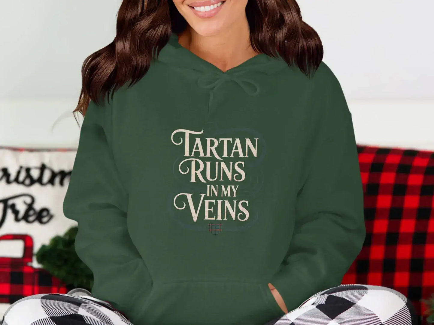 Tartan Runs In My Veins Hoodie perfect for winter product
