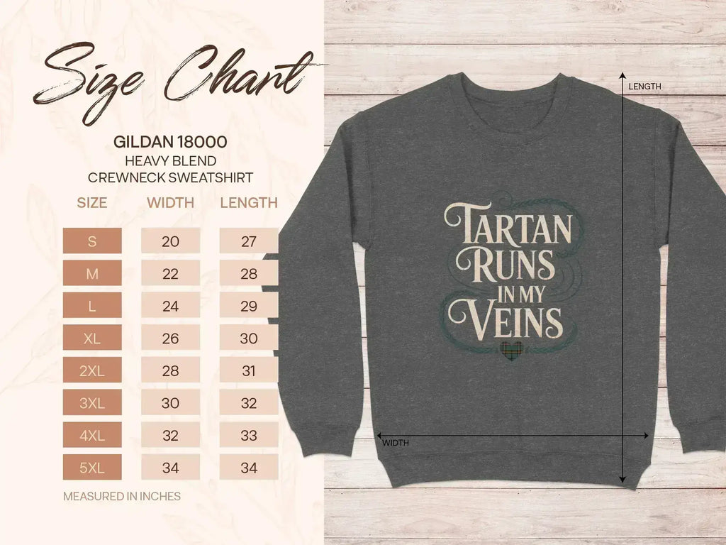 Tartan Runs In My Veins Gildan 18000 Sweatshirt product