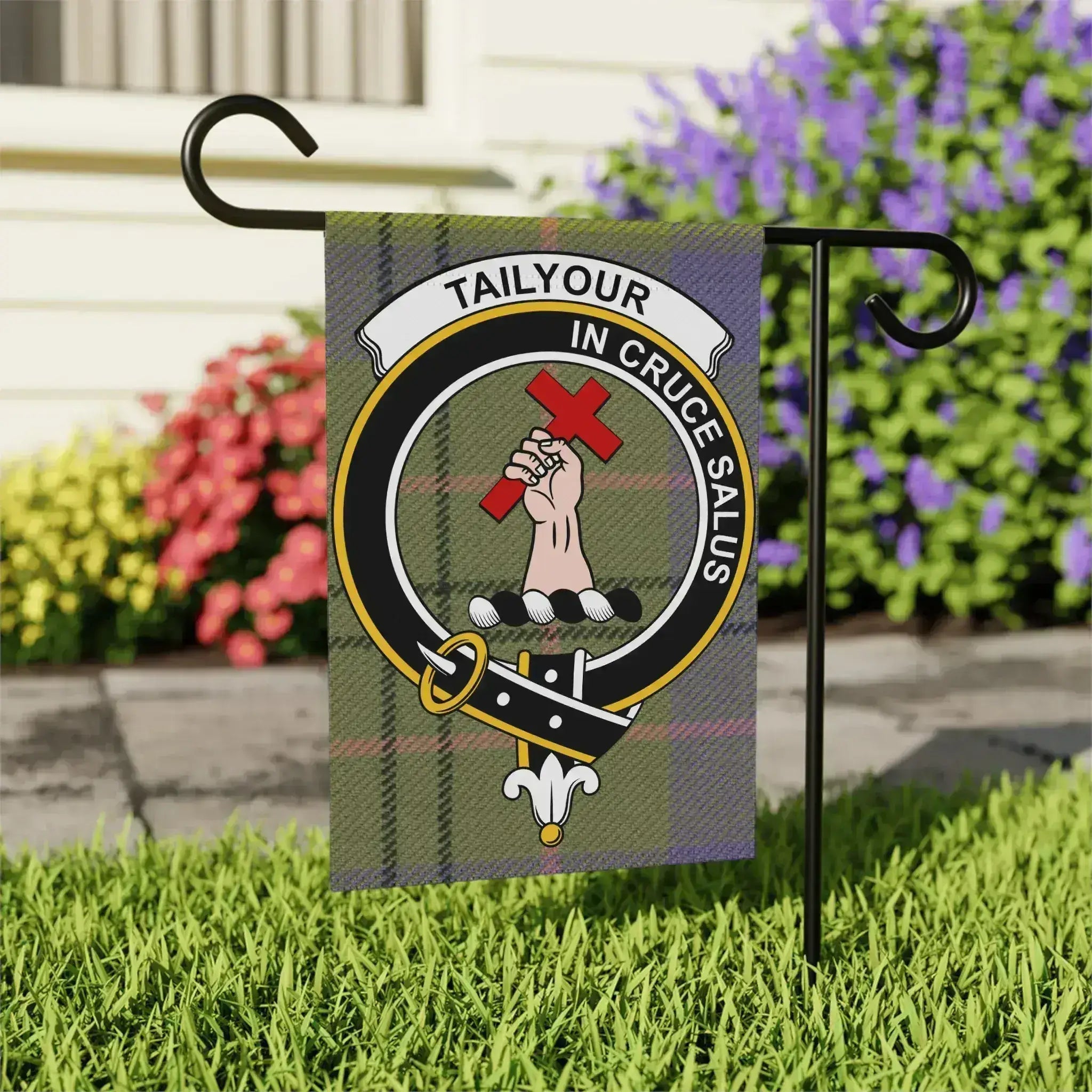 Tailyour In Cruce Salus Flag with Crest Garden product
