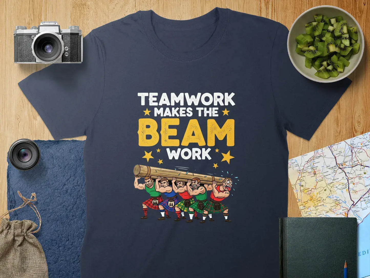 Teamwork Makes The Beam Work Graphic T-Shirt product type