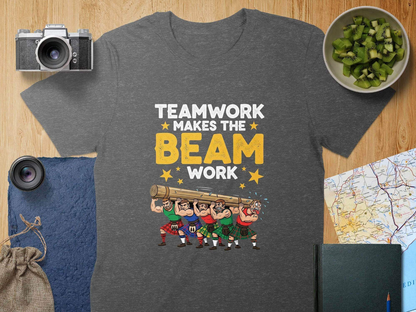 Teamwork Makes The Beam Work Graphic T-shirt product type