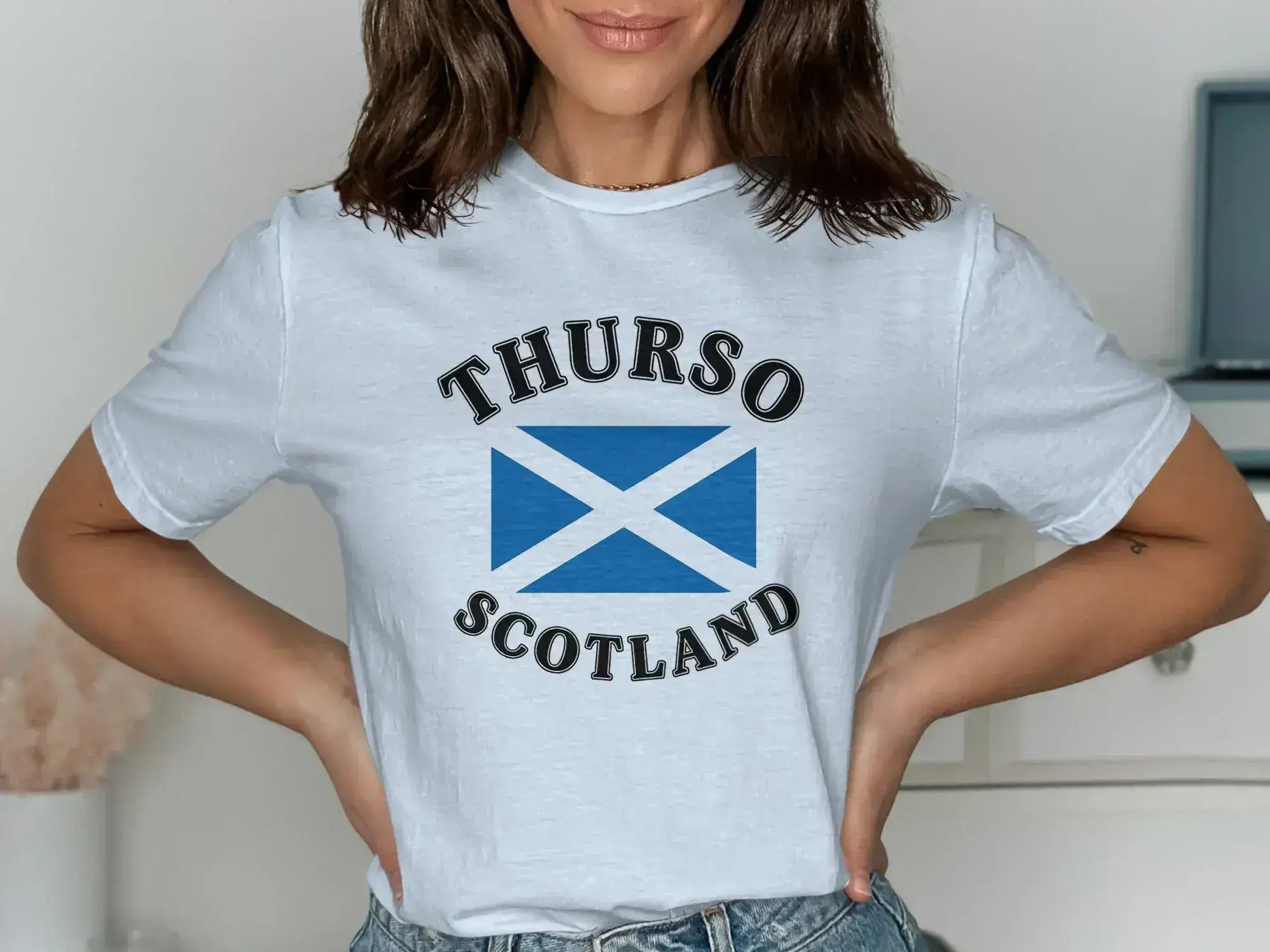Thurso Scotland Flag Graphic T-shirt casual product