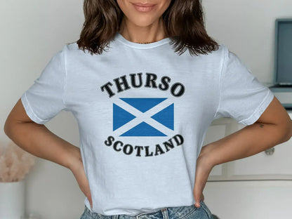 Thurso Scotland Flag Graphic T-shirt casual product