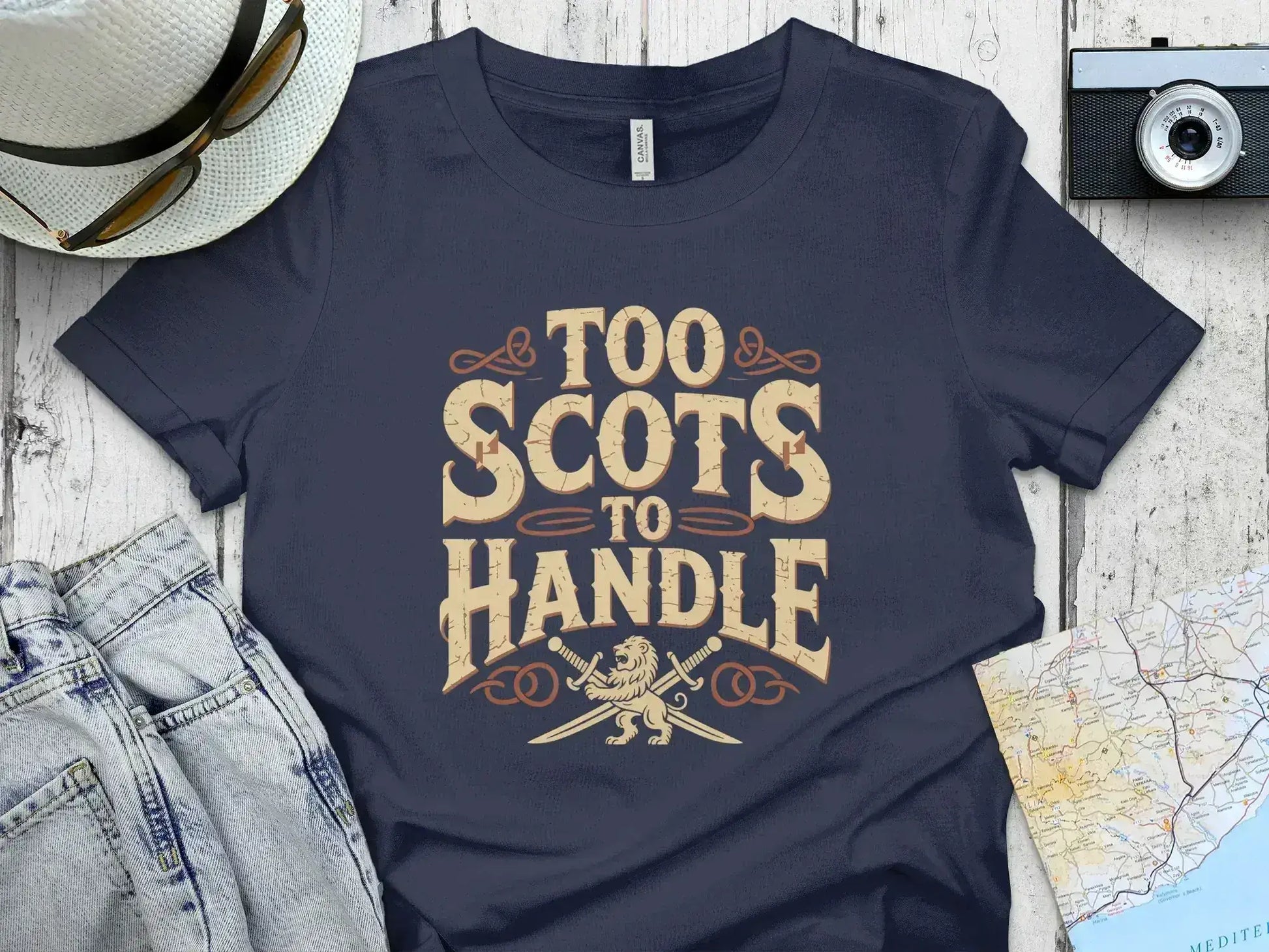 Too Scots to Handle Graphic T-Shirt Product