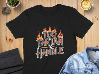 Too Tartan To Handle Graphic Printed T-Shirt product type