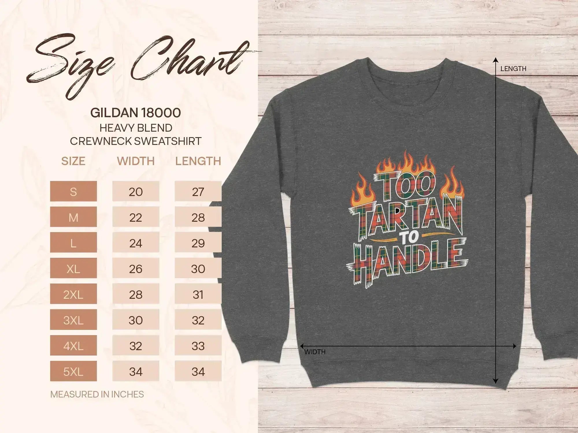Too Tartan To Handle Printed Sweatshirt product type