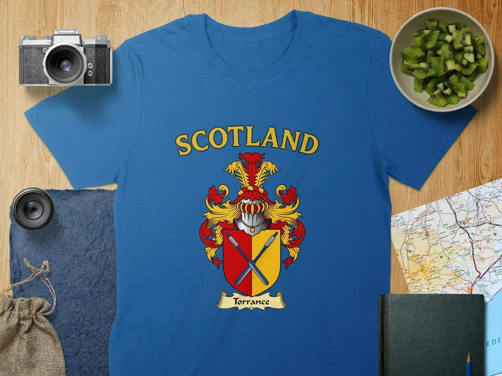 Scotland Torrance Crest Blue T-shirt product type