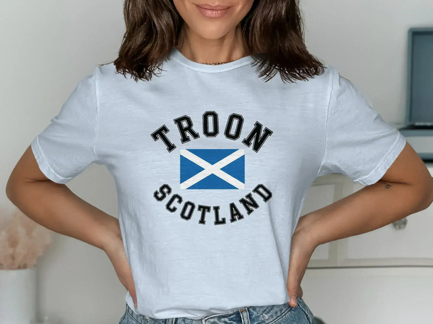 Troon Scotland Graphic Tee with Flag Shirt product