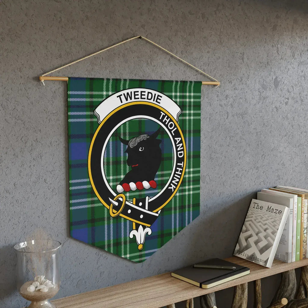 Clans Tweedie Thol And Think Tartan Banner