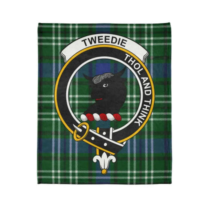 Tweedie Thol And Think Tartan Blanket Clan Crest