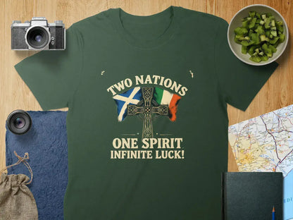 Two Nations One Spirit Infinite Luck T-shirt product