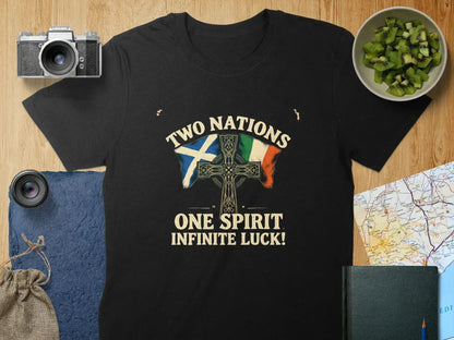 Two Nations One Spirit Infinite Luck T-shirt product