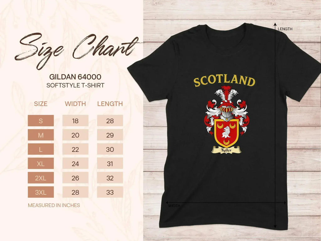 Scotland Graphic Printed Gildan 64000 Softstyle T-Shirt