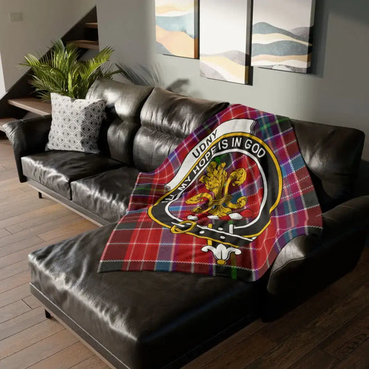 Udny My Hope Is In God Tartan Blanket for Cozy Comfort