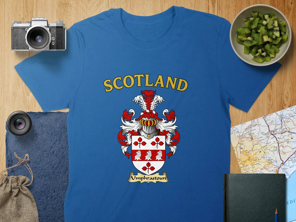 Scotland Crest Graphic Blue T-shirt
