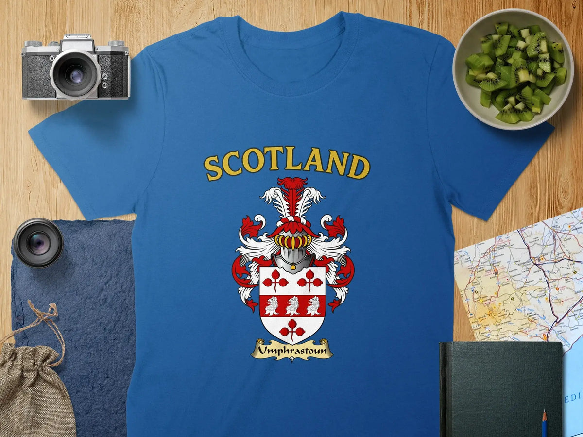 Scotland Crest Graphic Blue T-shirt
