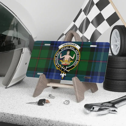 Urquhart Family Tartan Design License Plate product