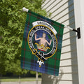 Clan Urquhart meane weil crest tartan garden flag — 12x18 inch, poly canvas