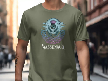 Sassenach Graphic Thistle Pattern Casual Men's T-Shirt product