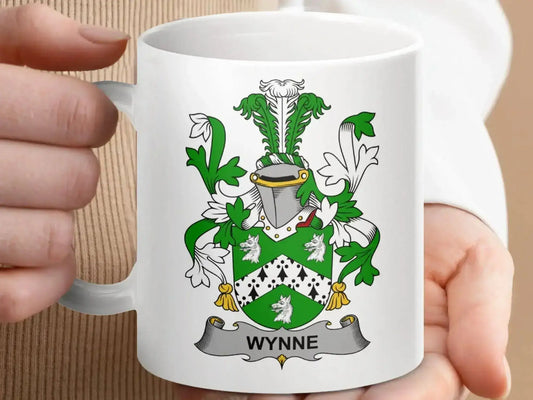 WYNNESurname Irish Family Crest Mug - Celtic Ancestry Gifts
