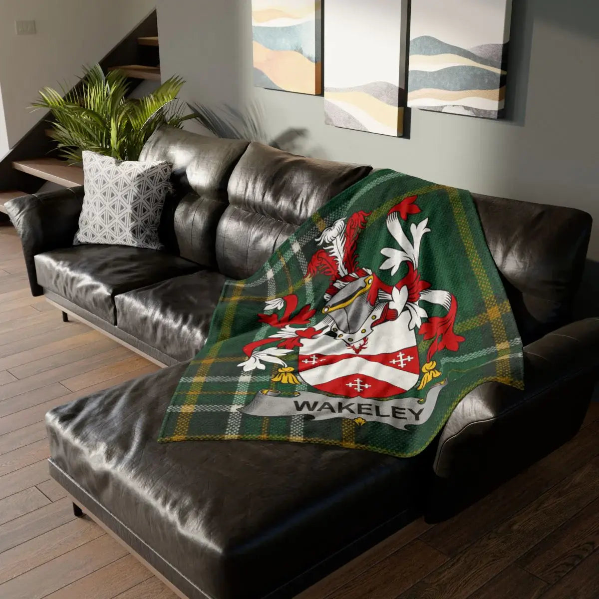 Cozy Personalized Wakeley Clan Tartan Blanket