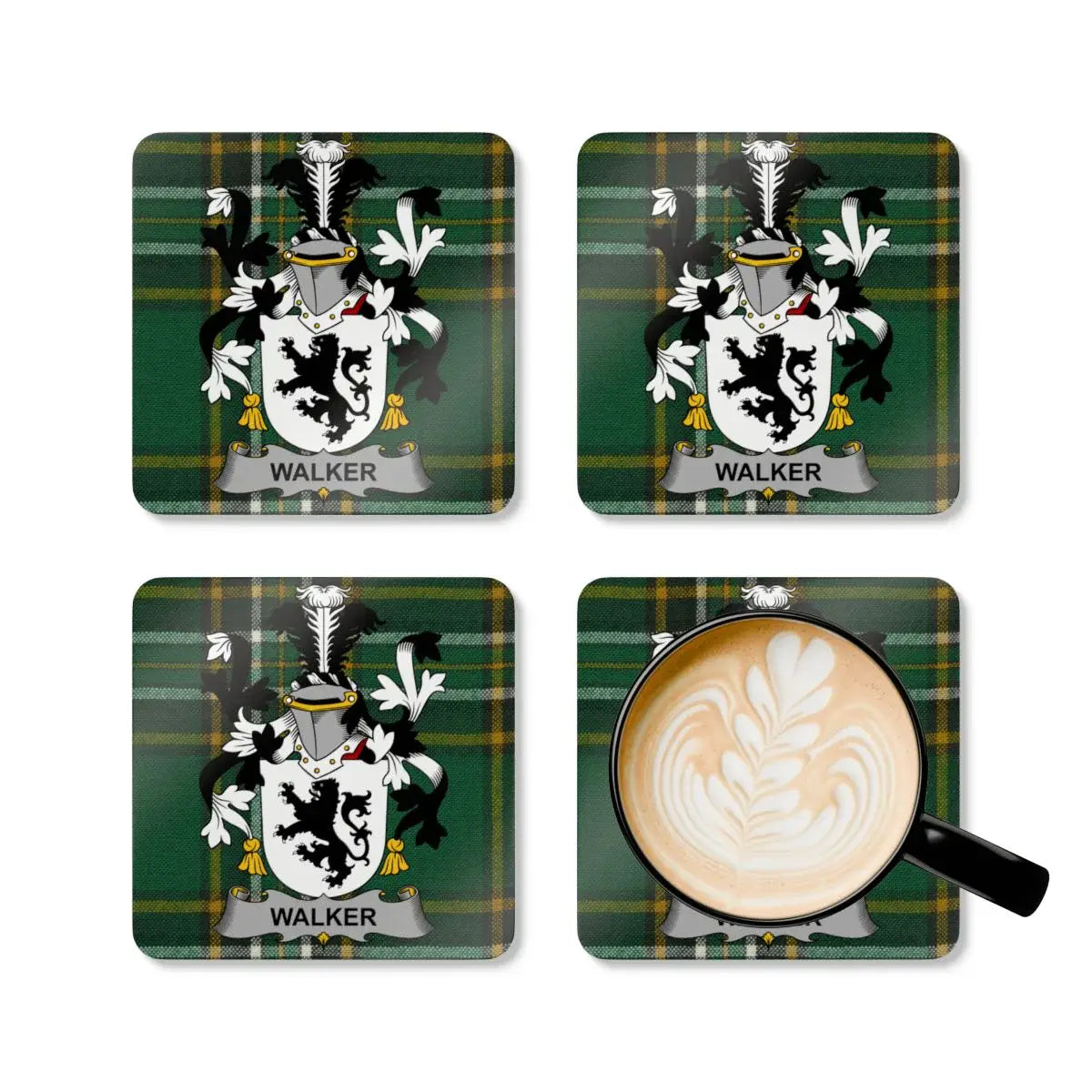 Family Crest Tartan Design Coasters product