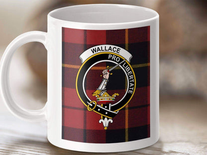 Wallace Pro Libertate Plaid Design Coffee Mug Product