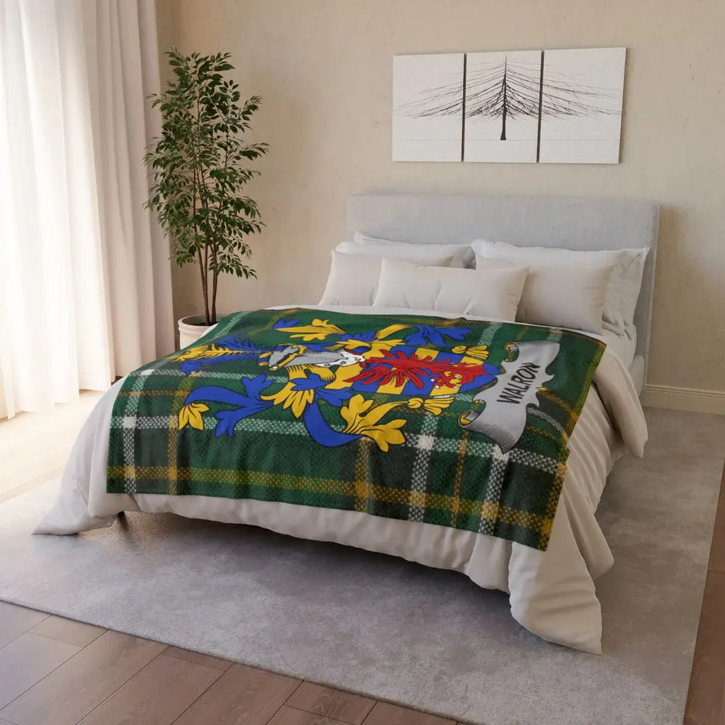 Classic Scottish Clan Crest Tartan Plaid Blanket