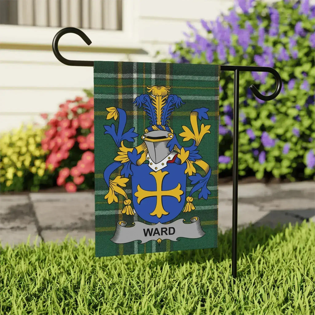 Ward Family Crest Garden Flag product
