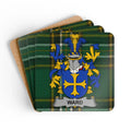 Elegant Ward Family Crest Pattern Coaster Set product