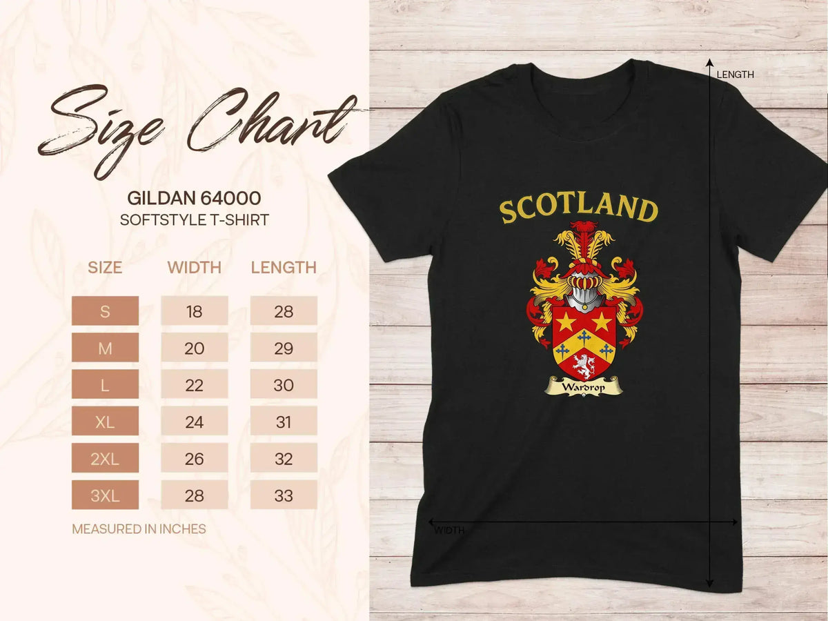 Scotland Crest Design Gildan Softstyle T-shirt